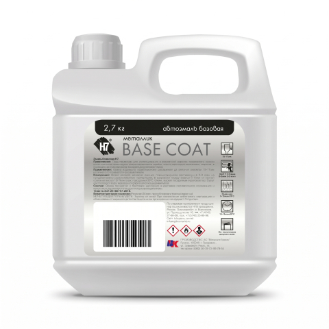 Базовая эмаль металлик Base Coat в канистре